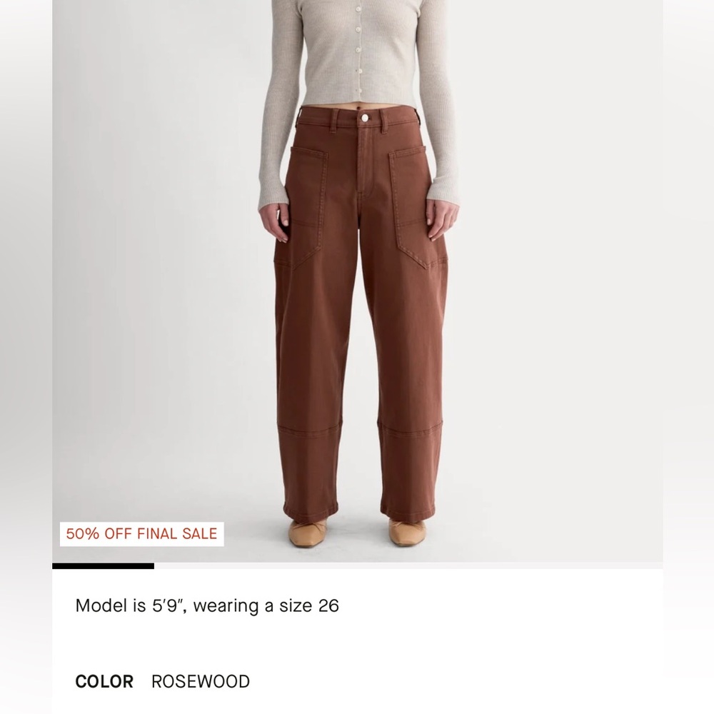 Everlane Gardener Pant in Rosewood